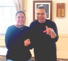 Nia presenting her story